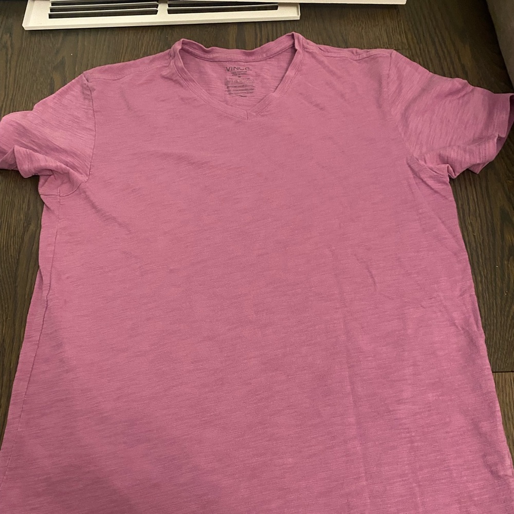 Light pink, V neck, 100% cotton, t-shirt